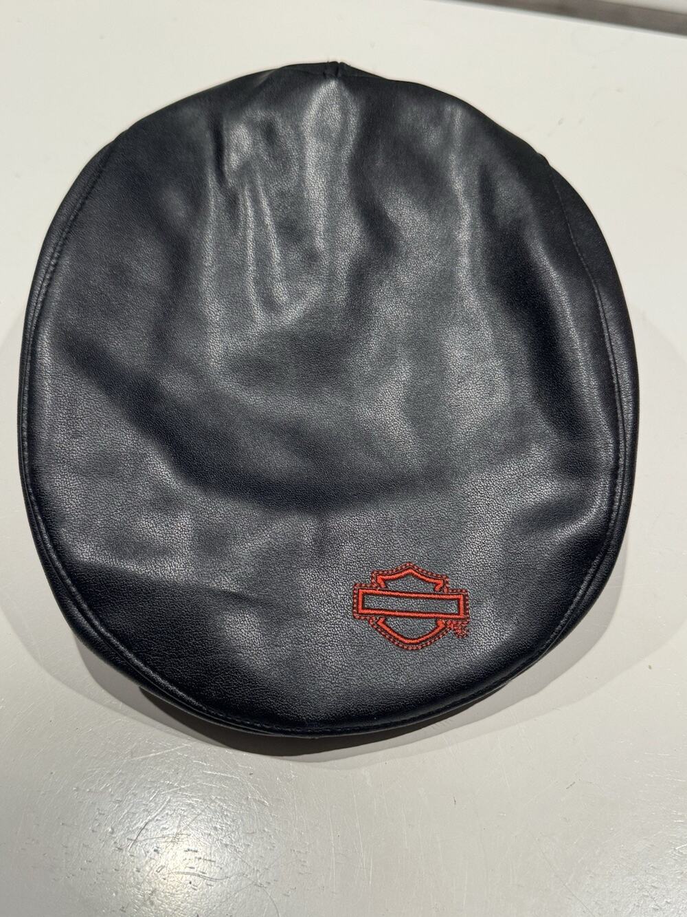 Harley-Davidson Motor Cycles Black Leather Flat Cap Hat Motorcycle Hat